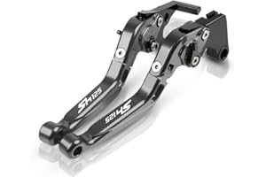 ANYWAY Per SH125 SH150i SH125i 2014 2015 2016 2017 2018 Leve frizione freno Leve pieghevoli estensibili in alluminio Accessori moto(Titanio)