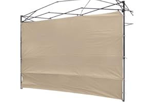 NINAT Parasole Sunwall 3M per gazebo, tenda impermeabile, per gazebo a gamba dritta, solo 1 confezione da parete laterale (telaio a baldacchino non incluso), pannello beige