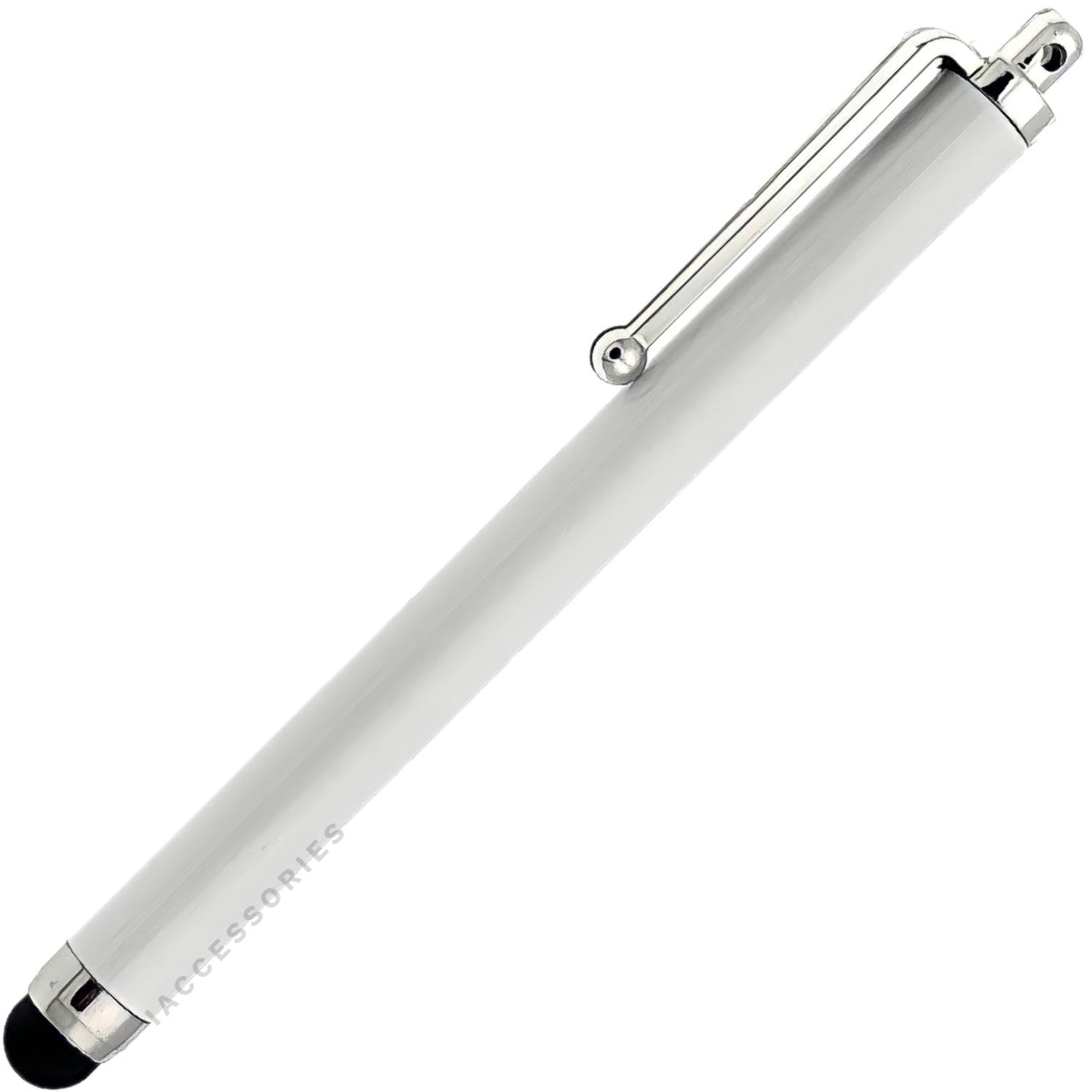 iAccessories Universal Capacitive Stylus Pen Compatible with All Touch Screens Devices Mobile Phones Android Tablet iOS Windows Smartphones - White