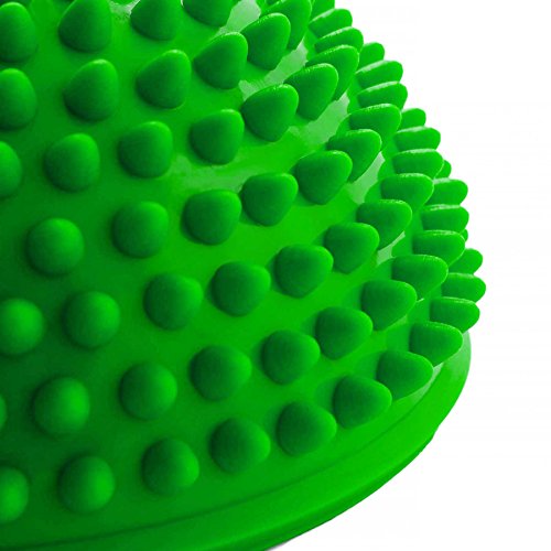 Balance-Kugel »Igel« zur Steigerung der Balance / Koordination. Ideal für Balance-Training 320g zirka 8cm hoch und 16cm Durchmesser in blau, rot, türkis oder schwarz. - 3