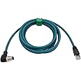 HangTon M12 Ethernet Cable for Microscan HAWK MV-4000 Cognex 2800 370 Camera Sensor Reader, 8 Pin X Coded to RJ45 CAT-7e (8m)