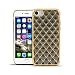 Produktbild HULI Diamond Case Hülle Schwarz für Apple iPhone 7/8 Smartphone - Diamant Handyhülle aus TPU Silikon - Luxus Schutzhülle - sicherer Schutz Wabe Kaleidoskop