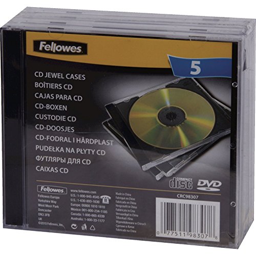 Fellowes Doppel CD-Leerhülle (5 Stück) schwarz - 3