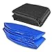 Produktbild Trampolinzubehör Set für Trampolin 244cm–6Stangen beinhaltet: 180cm Höhe Ersatznetz Sicherheitsnetz Trampolinnetz + blau PVC - UV beständige Federabdeckung Randabdeckung