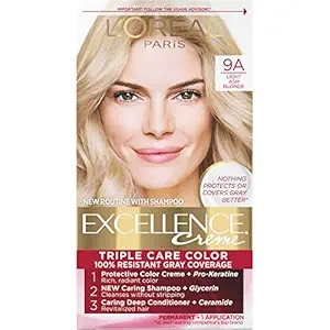 LOreal Paris Excellence 9A Light Ash Blonde Hair Color, 100g