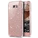 Produktbild Galaxy S6 EDGE Hülle,Galaxy S6 EDGE Schutzhülle,Front Back Cover Bling Glänzend Glitzer Transparente TPU Hülle Handyhülle Full Body 360 Grad Tasche Schutzhülle für Samsung Galaxy S6 EDGE,Pink