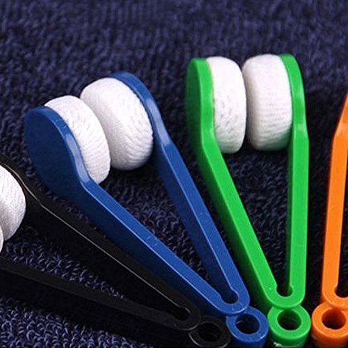 Sanwood 1pcs Mini Microfaser Brille Reiniger Bürsten Reinigungswerkzeug, Zufällige Farbe - 3