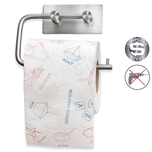 Tatkraft Ernest Toilettenpapierhalter 3M Selbstklebend Edelstahl - 2