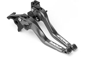 velospeed Leviers de frein et d'embrayage courts en aluminium pour moto Honda CBR929RR 2000-2001 CBR 929 rr cbr929 rr accessoires (gris)