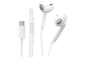 TIC SIOGC Ecouteurs USB Type C,Intra Auriculaires avec Micro (Hi-Res) et contrôle du Volume pour Samsung, Xiaomi, iPad Pro 2020, Huawei,OnePlus,Google Pixel 5/4/3/2 et Autres périphériques d'interface
