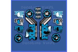 Ecoshirt Fork Fox Float 36 2015 Heritage Dp1087 Stickers Aufkleber Decals Autocollants Adesivi Blue