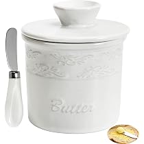 HVH Butterdose Aus Keramik – Luftdicht Mit Holzdeckel, 15,2x8,9x6,9 Cm, Türkis