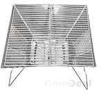 eyepower Holzkohle Grill Arkansas 30x30cm BBQ Barbecue Minigrill Picknickgrill Edelstahl – Bild 5