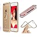 Produktbild SevenPanda Diamond Frame Hülle für iPhone 8 4.7", iPhone 7 Schutzhülle, Bling Kristall Strass Hülle, Schwäne Muster Überzug Frame Flexible TPU Hülle für iPhone 7 / iPhone 8 Hülle - Gold