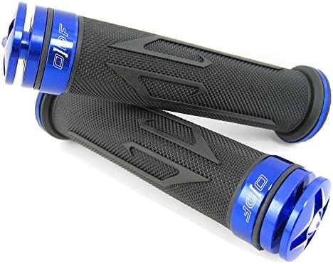 CNC Aluminum Handlebar Grips Yamaha Why, Giggle, Target, Spy, Zest Breeze, C3, BWs, bws, NG, Bump (Laser Blue)