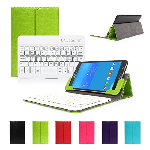 Bluetooth Tastatur Deutsches QWERTZ Layout CoastaClould Bluetooth Tastatur Deutsches Layout mit Schutzhülle Breite zwichen 19~21cm-Kompatibel für iOS/Android/Windows - Geeignet für Galaxy Tab 7.0/Galaxy Tab 7.0 Plus/Galaxy Tab2 7.0"/Galaxy Tab3 7.0"/Galaxy Tab3 Kids 7.0/Galaxy Tab3 8.0"/Galaxy Tab3 Lite/Galaxy Tab4 8.0"/Galaxy Tab S2 8.0/Galaxy Tab S3