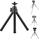 KCatsy Desktop Tripod Ultralight Mini Tabletop Stand Webcam, DSLR Camera, Video Camcorder, Streamcam Extendable Tripods 1/4 i