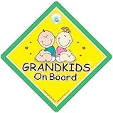 Grandkids On Board, Cute Green, Grandkids On Board Sign, Grandchildren On Board Sign, Baby on Board Sign, Maternity Gift, baby on board