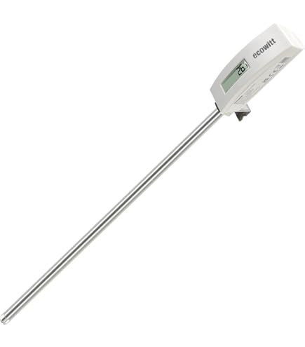 ECOWITT Draadloze weerstations WS3802 met 7,5 inch LCD-scherm voor thuis, tuinweersensor WS85 (zonnepaneel/regenmeter/windsnelheid/richtingssensoren) een WN32 buitensensor voor temperatuur en