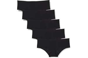 Iris & Lilly Damen Hipster-Unterwäsche ohne Abzeichnen Mikrofaser, 5er-Pack