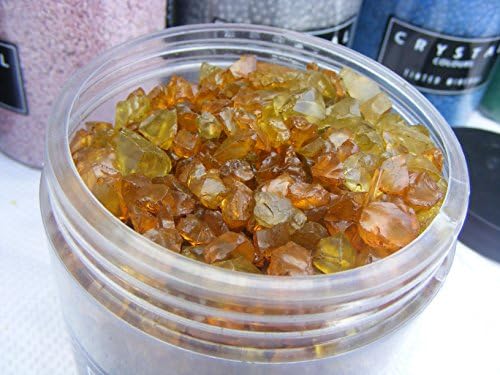 Holland Plants Glass Chippings Gravel Glass Spheres Sand 18 Varieties Aquariums Garden Wedding Scatter Centre Pieces Candle Displays Window Dressing Hobbies Arts & Crafts Models (Toffee Glass Chips)