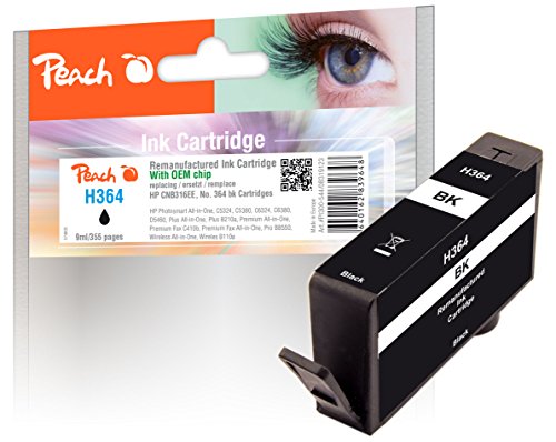 Peach PI300-544 Schwarz Remanufactured Tintenpatronen Pack of 1