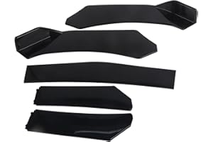 TEFOLA 5 pz Paraurti Anteriore Lip Splitter, Paraurti Anteriore Lip Body Kit Universale Lip Splitter Spoiler Diffusore Canard Protector Per Auto