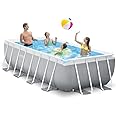 Intex 26788 Piscina Rettangolare, Grigio, 6.836 litri, 400x200x100 cm