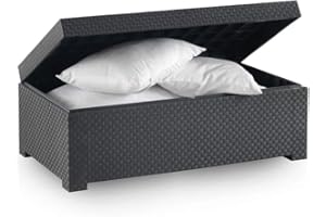 SP BERNER Shaf - Diva | Baule da Giardino, Colore Grigio Antracite | Fabbricato in Spagna con Materiali riciclati