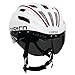 Produktbild Rennradhelm Casco SPEEDster-TC Plus, weiß-schwarz - Biese rot, Gr. L (59-63 cm)