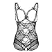 Produktbild SSUPLYMY Frauen öffnen Cup Crotchless Bodysuit-reizvolle Teddy-Wäsche Spitze Babydoll Nachtwäsche G-Schnur Einteilige Spitze-Erotische Dessous Versuchung Intimate Sexy Nachtwäsche