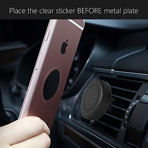 [8 Pezzi] iVoler Placche Metalliche,(4 rettangolari e 4 tonde), 8 piastrine con un adesivo 3M per Supporto Magnetico Auto Universale / Supporto Auto Smartphone Porta Telefono / Supporto Magnetico Auto Air Vent / Magnetico CD Slot Car Mount ect