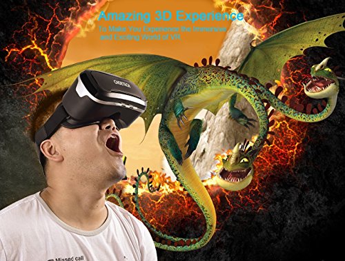 Occhiali VR Visore RealtÃ  virtuale Choetech Visore con Lenti Regolabili + Laccio Regolabile per iPhone, Samsung, Huawei, HTC, LG e altri Smartphone con schermo fino a 6 Pollici