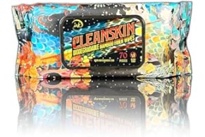 INK PERMANENT CleanSkin [70 unidades] Toallitas Biodegradables en Fibra de Bambú con Jabón Verde, Sin Alcohol ni Pelusa, Toallitas de Limpieza para Tatuajes y Kits de Tatuaje