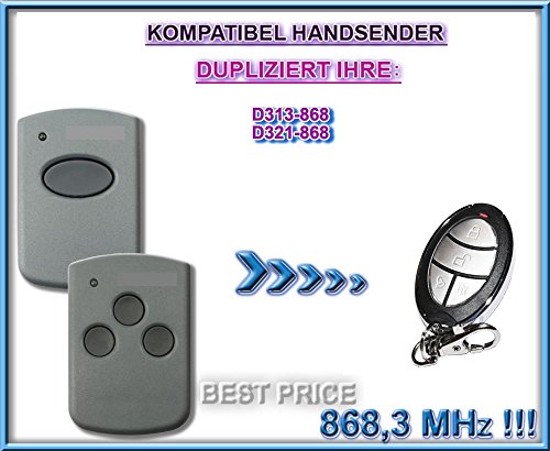 Preisvergleich Produktbild Marantec D313, Marantec D321 – 868,3Mhz Kompatibel Handsender, Ersatz, KLONE !!! TOP Qualität clone remote control!
