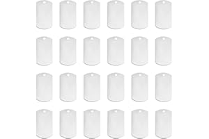 UNICRAFTALE 50 PZ ciondoli acciaioInossidabile Rettangolo In Bianco Timbratura Tag Pendenti Pendenti Con Ciondolo Accessorio Fai Da Te per Creazione E Fabbricazione di Gioielli