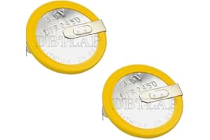 DBTLAP 2PCS/Lot LIR2450 Horizontal Welding Foot batería 3.6V Rechargeable Coin Cell batería Charging 2450