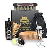 Aceite de barba - huele bien. Hecho con mezclas premium de aceite sin olor. El aceite para barba no solo suaviza la melena masculina, sino que también mantiene la barba y la piel hidratadas para evitar las molestias causadas por la piel seca y el vello grueso.