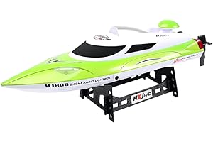 HONGXUNJIE Control RC Boot,Schnelle ferngesteuertes Boot für Pool und Seen，Hohe Geschwindigkeit 25/35 km/h/Abstand Indikator/Automatische Flip,Spielzeug Geschenk für Jungen Mädchen