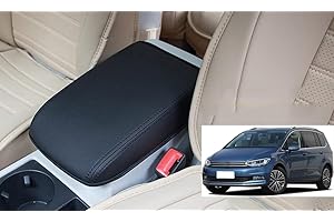 AOJIEK Auto Armlehne Abdeckung Leder Mittelkonsole Abdeckung Schutz FüR Touran 2016 2017 2018 2019 2020 Mittelarmlehne Box Pad Panel Car Styling ZubehöR