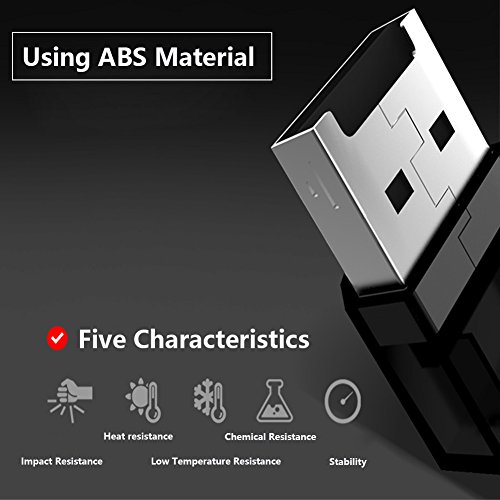Mini USB A Adapter für microSD / SDHC / T-Flash Karten Leser Card Reader Kartenlesegerät|LED|(schwarz) - 6