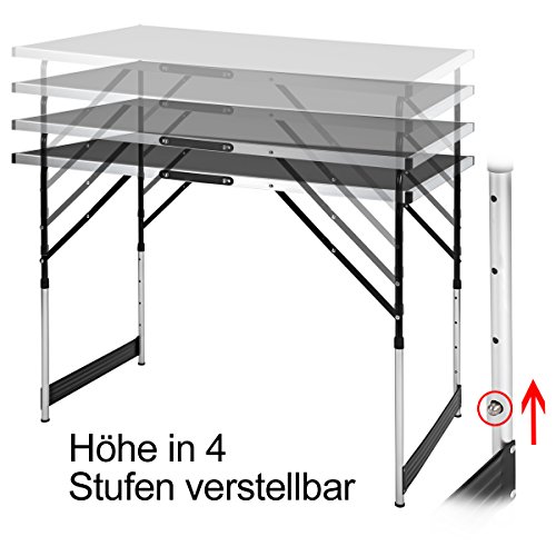 INXX 30303 Alu-Mehrzwecktisch 3-teilig 100cm x 60cm Tapeziertisch - 5