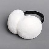 MQHY PlüschOhrenschützer Herbst und Winter gegen Kälte warm Ohr halten Muffs Montagedeckung für Frauen und Männer Upscale Fashion Ohrenschützer Ohrenschützer einstellbare Größe, WEISS