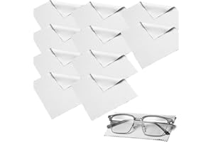 AAED 10 Panni per La Pulizia degli Occhiali, Panni per La Pulizia degli Occhiali in Microfibra di Grado Ottico, Panno Occhiali,Panno in Microfibra,Pulizia Occhiali