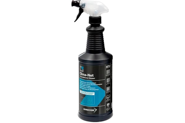 Errecom Clima-Net, Format Maxi 1 Litre, Nettoyant pour climatiseurs, filtres de climatisation, batteries et unités extérieures