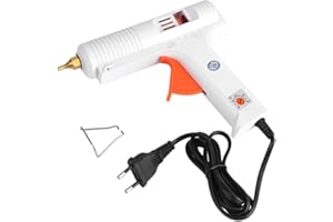 DEWIN Pistolet de Colle, Pistolet à Colle Outil de Réparation D'artisanat de Pistolet à Colle Thermofusible à Température Constante Réglable Professionnel 110W (EU Plug)
