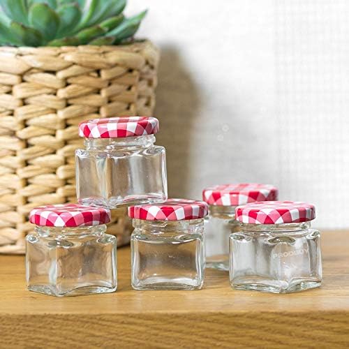 50ml Miniature Storage Jars - Spice, Herb, Preserve, Jam, Marmalade (5)
