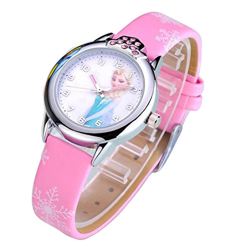 Disney Frozen children kids cartoon Watches leather Watch WP@KTWBS001P