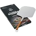 Pelle à Pizza Aluminium 66 Cm Avec Manche Bois - Style Italien Pour Four Et BBQ - Accessoire Pizza Parfait