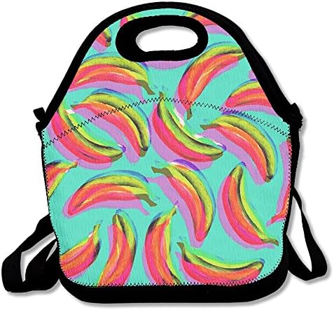 ZDTSQWY Lunch Boxes Red Banana Lunchbox Food Container Lunch Tote Handbag Cool Fashion Designer Lunch Box For Work, Office, School